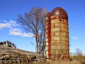 historic metal silo