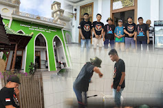 Jama'ah Palu Gada Ngaji Roso Bersama Anggota DPC Squad Nusantara Kendal Giat Bakti Sosial Membersihkan Tempat Ibadah Masjid