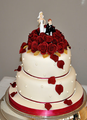Red Velvet Wedding Cake Decorations