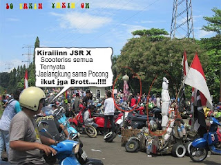 Acara JSR 10 Vespa seluruh Nusantara di Sentul Bogor