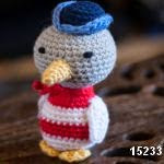 patron gratis pajaro gaviota amigurumi, free pattern amigurumi bird seagull 