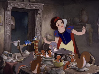 snow white wash dishes