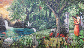 glass mosaic Garden of Eden