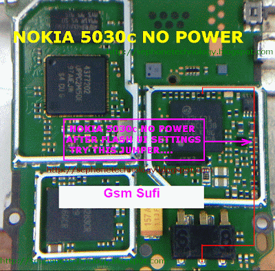 Nokia 5030c Software OK But No Power Hardware Problem Solution