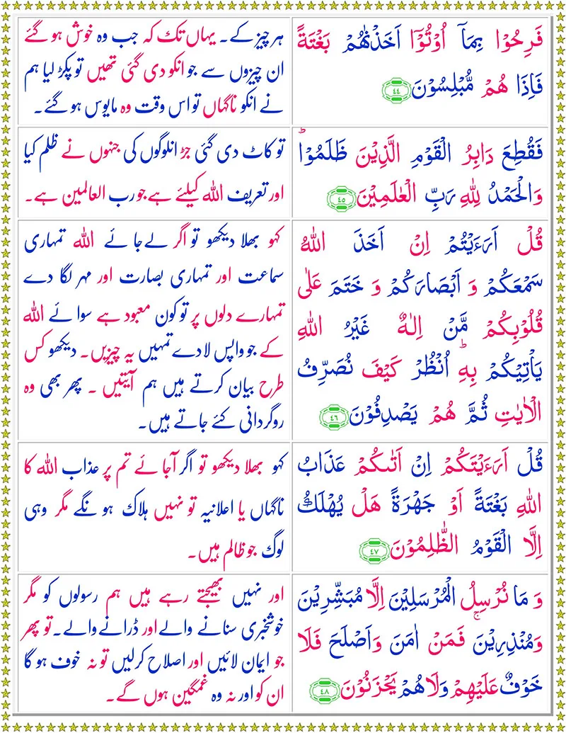 Surah Al-An’am with Urdu Translation,Quran,Quran with Urdu Translation,Surah Al-An’am with Urdu Translation,