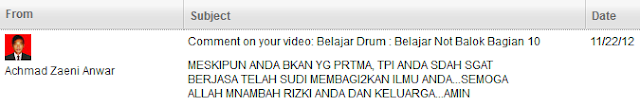 Belajar Drum Iman Testimonial 14