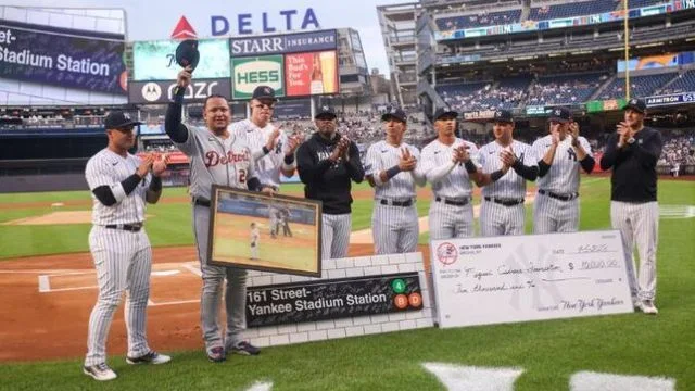 Los Yankees de Nueva York homenajearon a Miguel Cabrera por su brillante trayectoria en MLB