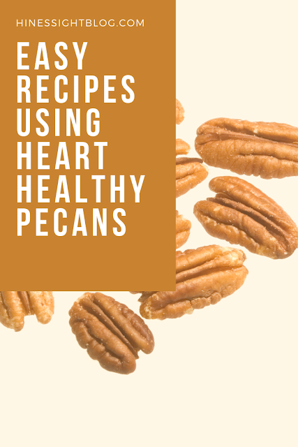 Easy Pecan Recipes you will love and so will your heart. Pecans are heart-healthy, packed with 14 vitamins and minerals and filled with protein. Pecans don't have to be reserved for holiday use. These simple recipes will have you serving pecans all year. April is National Pecan Month. 