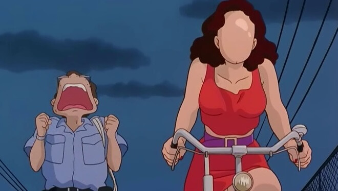 woman with no face nopperabo of pom poko