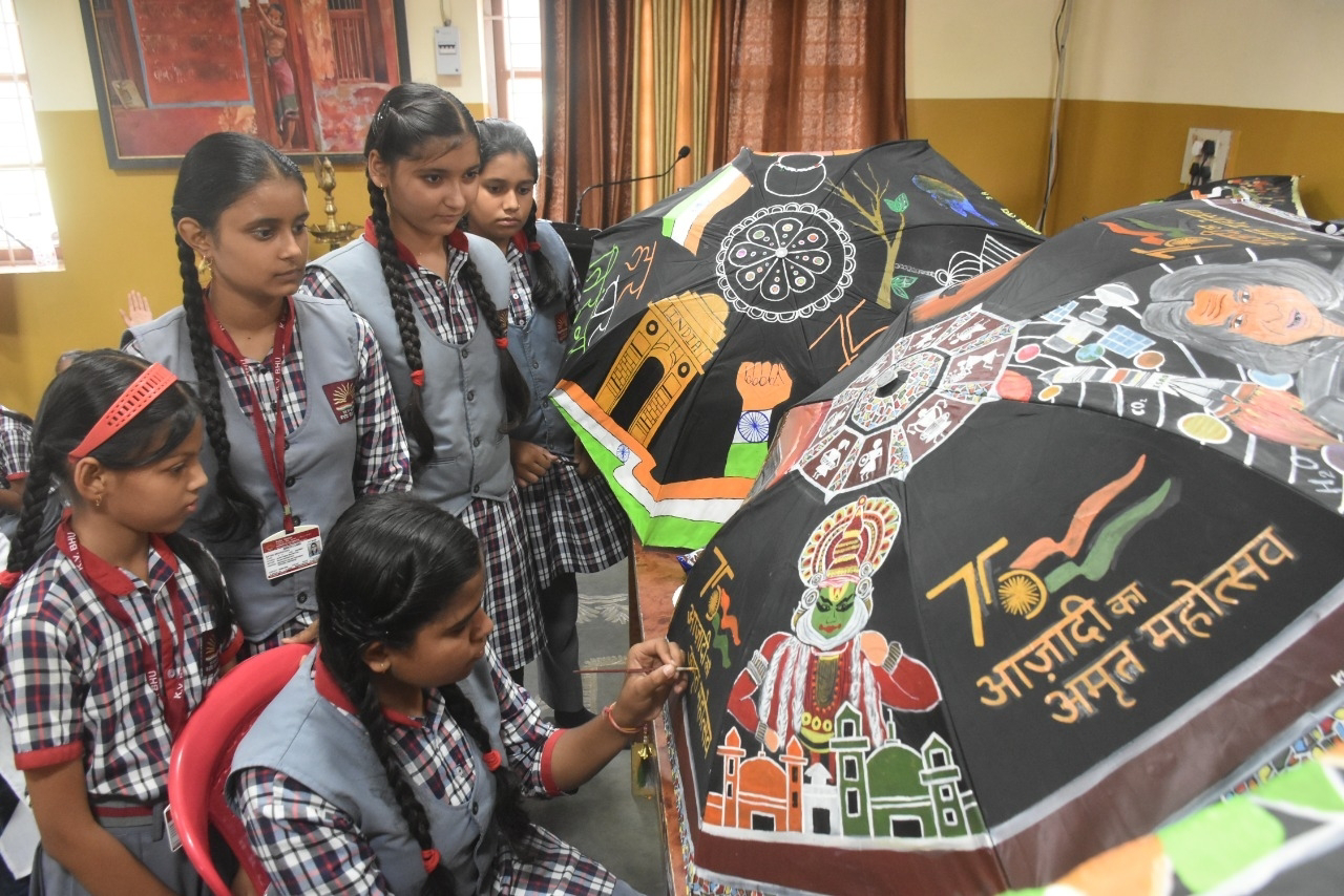 KV BHU Ajadi ke Amrit mahotsav Chhata Painting