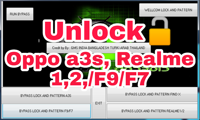 Oppo Pattern Lock Remove Tool  A3s  Realme 2  Realme 1  F9  F7 Androidmtk.in