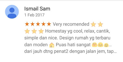 Marma Homestay Melaka - Testimoni dari Blog