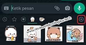 menghapus stiker yang pernah di download