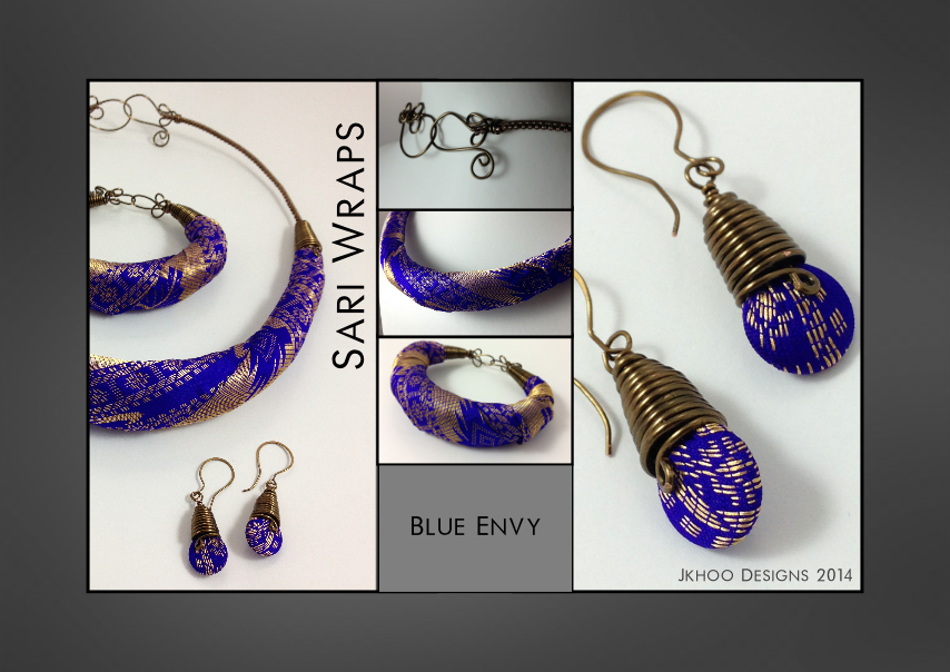 Blue Envy Sari Wraps