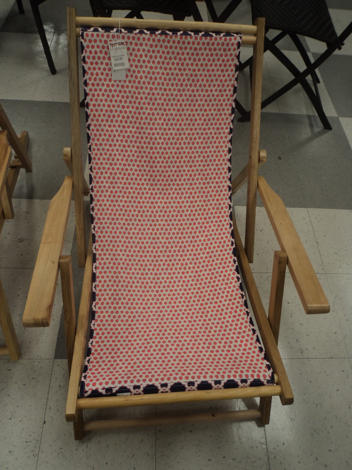 Richmond Thrifter: Out and About- TJMaxx - Lovely outdoor chairs with THE CUTEST fabric! $69.99 (regular $120)