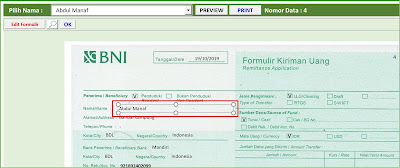 Aplikasi Excel Cetak Slip Setoran Bank