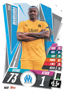 Topps Match Attax 2020-2021 Olympique de Marseille Set