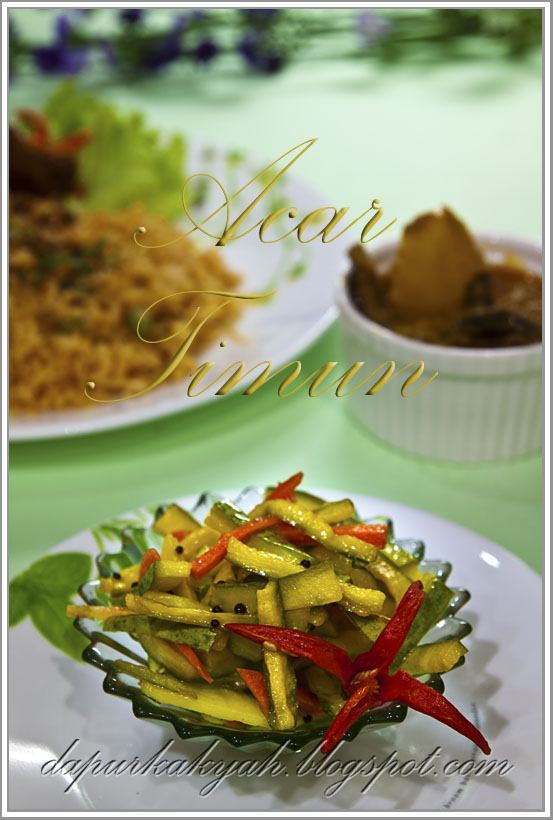 Dari Dapur Kak Yah: Acar Timun