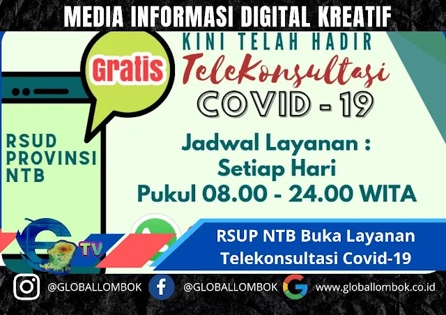 RSUP NTB Buka Layanan Telekonsultasi Covid-19, Ini Harapan dr.Jack