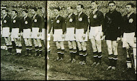 SELECCIÓN DE HUNGRÍA - Temporada 1953-54 - Kocsis, Budai II, Czibor, Lantos, Zakarias, Buzansky, Hidegkuti, Lorant, Grosics y Puskas - HUNGRÍA 2 (Palotas, Czibor) SUECIA 2 (Kallgren, Hamrin) - 15/11/1953 - Partido amistoso - Budapest, Hungría, Nepstadion