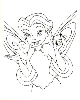 Fairy Coloring Pages on Here Are Two More Disney Fairy Coloring Pages For You To Print And