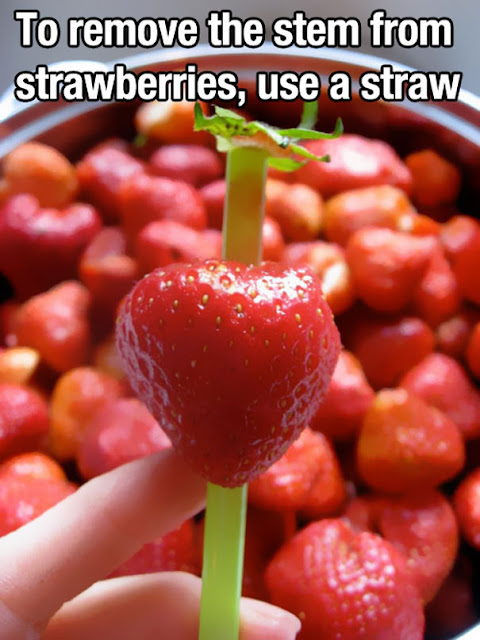 life hacks strawbery