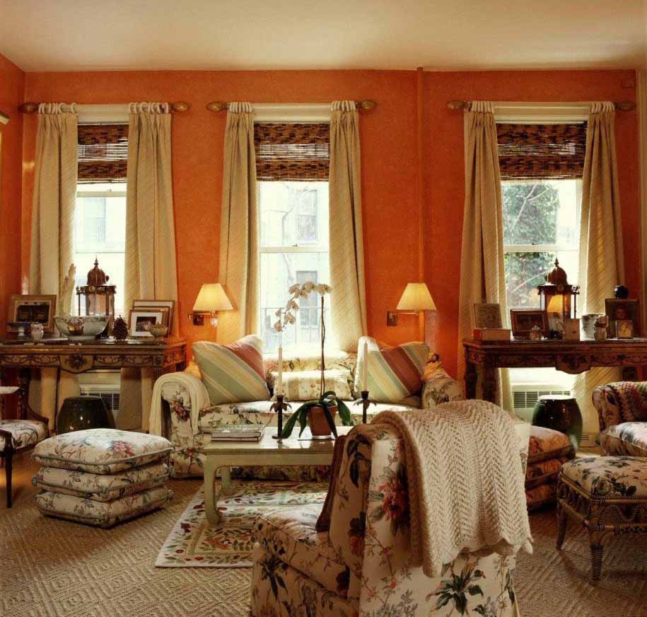 Dekorasi Interior Ruang  Tamu  Berwarna Coklat  Minimalist 