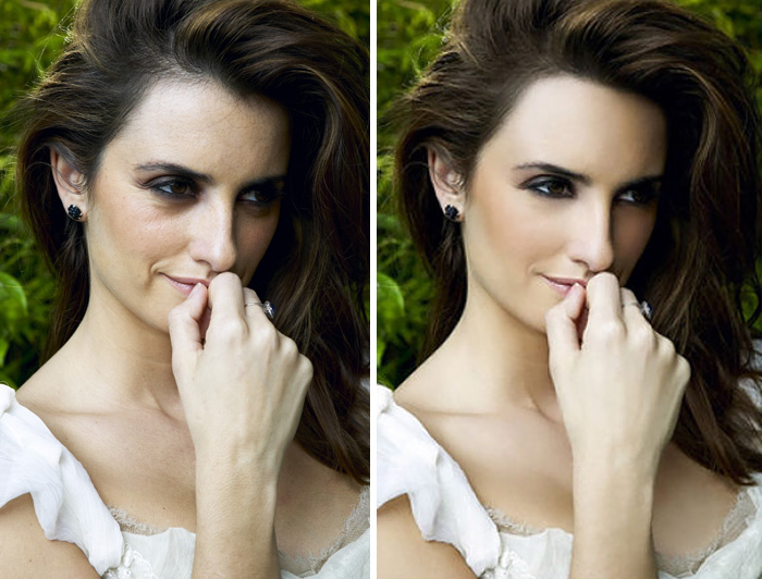 20 Before & After Images Of Celebs Reveal Society’s Unrealistic Standards Of Beauty - Penelope Cruz