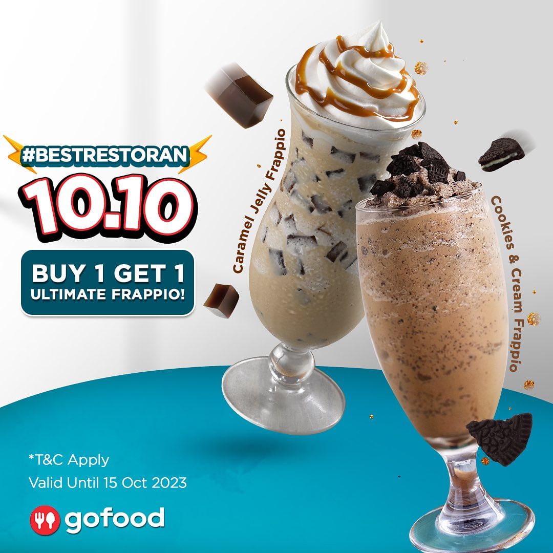 EXCELSO COFFEE Promo GOFOOD BESTORAN 10.10 – BUY 1 GET 1 FREE