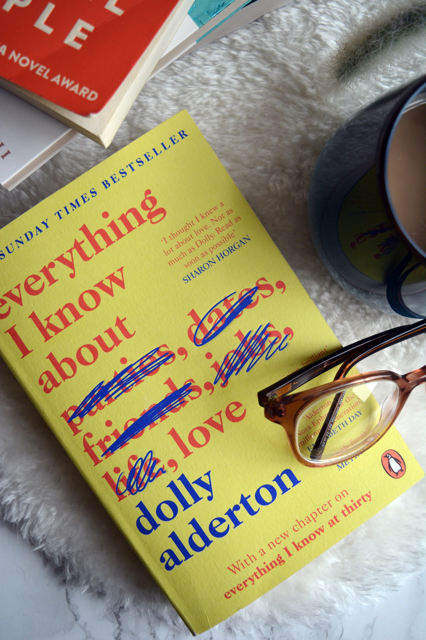 picture of dolly Alderton novel with yellow cover and red writing