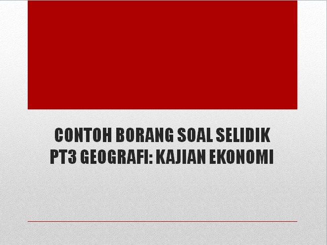 Contoh Borang Soal Selidik Mengenai Banjir - Contoh 0108
