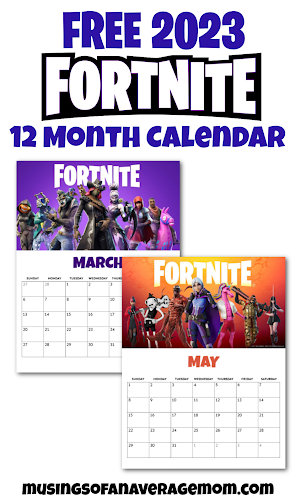 Free 2023 Fortnite Calendar