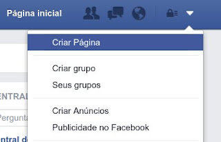 Fazer página no Facebook