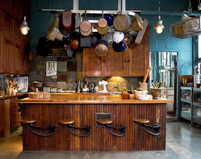 Kitchen Island with Swing Out Stools