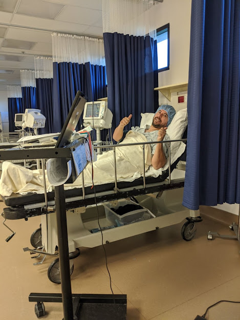 Metallman in hospital