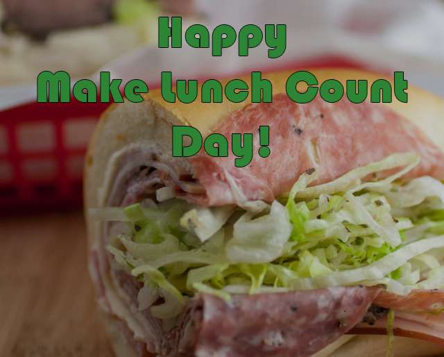 National Make Lunch Count Day Wishes Images download