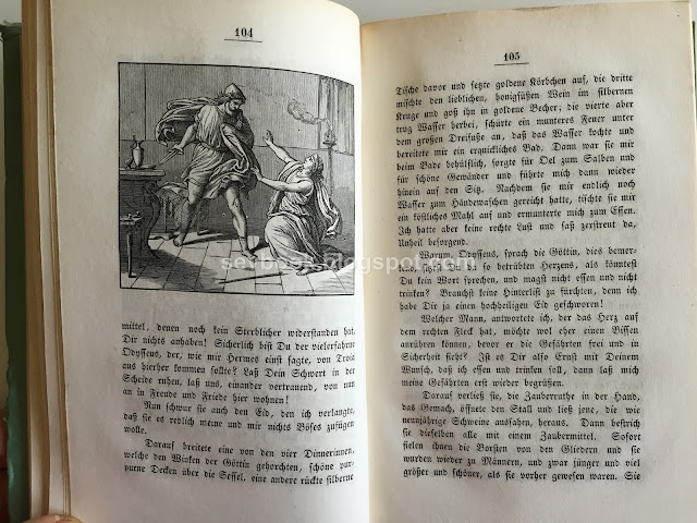 Dr. Ernst Kapp, Die Heimfahrt des Odysseus. Für die Jugend erzählt. Mit 24 Holzschnitten gezeichnet von W. Schurig, ausgeführt von H. Bürckner