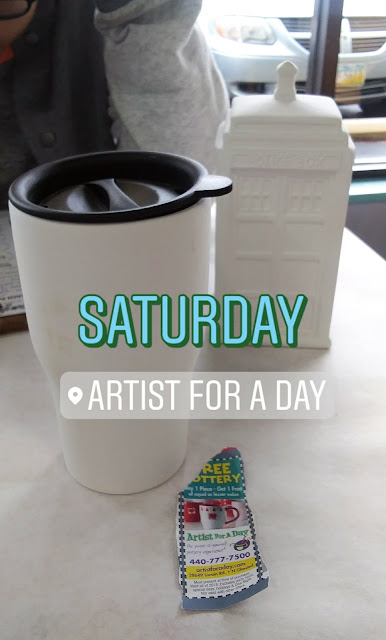 An Artist for a Day, coffee, Doctor Who, and a coupon