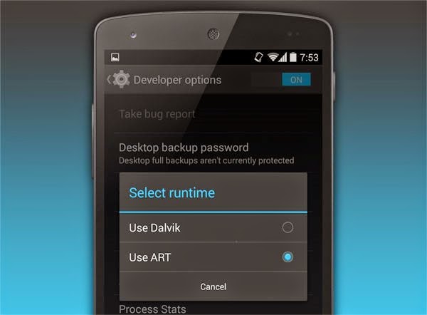 Cara Mengaktifkan Android Runtime Pada Android Kitkat