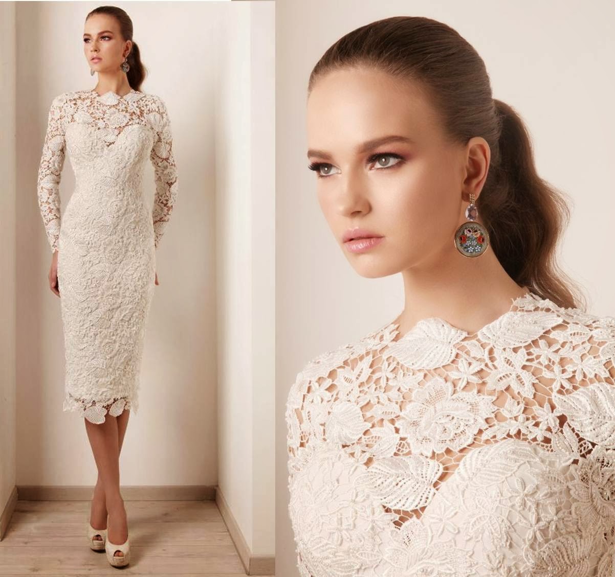 lace wedding dresses with sleeves plus size 27 Ocak 2014 Pazartesi