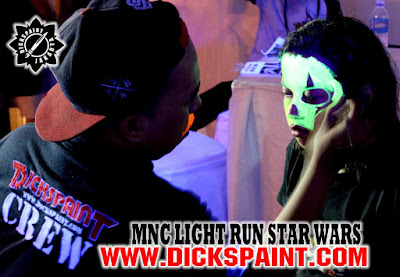 face painting glow run jakarta