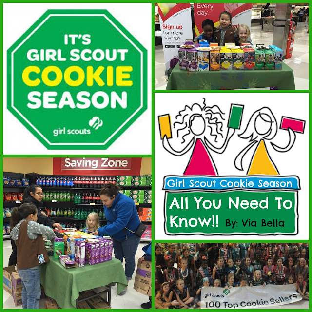 All You Need To Know for G.S. Cookie Season!, Girl Scouts, Cookie Season, Via Bella, Troop 5823