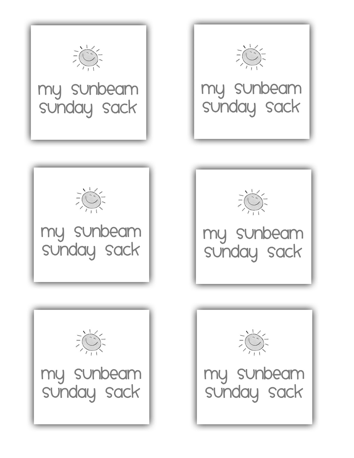 Labels for Subeam Sunday Sacks