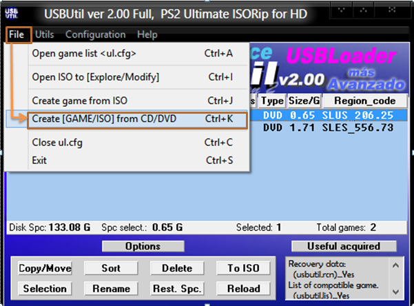 Cara Mengisi Game PS2  ke Hardisk Internal Dan Eksternal 