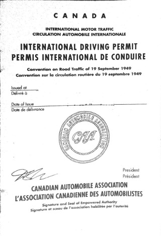 Permis de conduire international- CAA