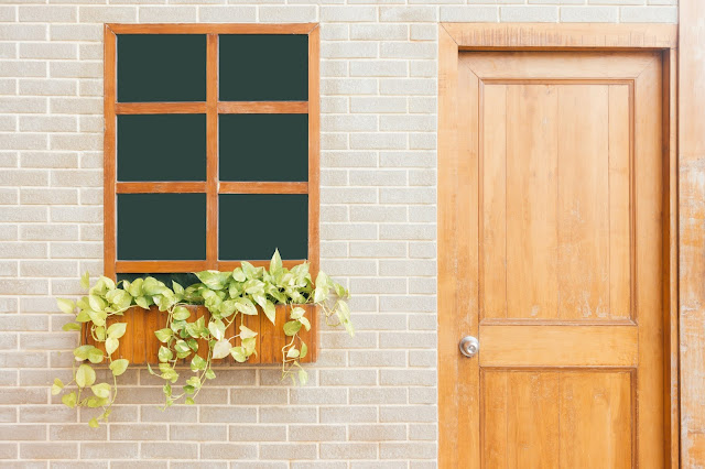 image of a door and window of a house