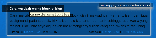 Title di setiap judul posting blog