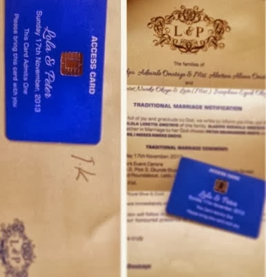 #CODED-ish News::Peter Okoye & Lola Omotayo’ Wedding IV & Security Access Card Out[PHOTO]