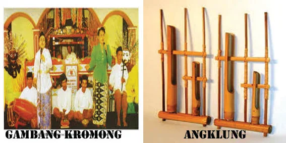 Gambang kromong dan alat musik angklung