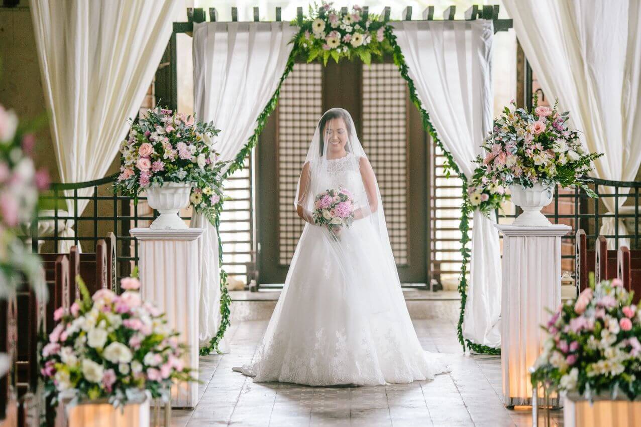 bride walking down the aisle